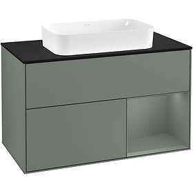 Villeroy & Boch Tvättställsskåp Finion med 2 Lådor Hylla och Bänkskiva för Fristående F252GMGM