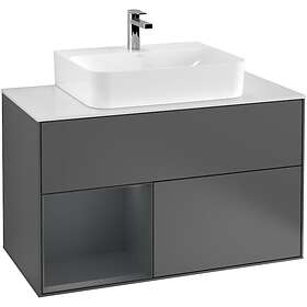 Villeroy & Boch Tvättställsskåp Finion med 2 Lådor Hylla och Bänkskiva för Centrerat G111HGGK