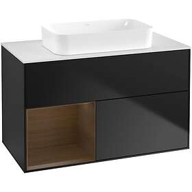 Villeroy & Boch Tvättställsskåp Finion med 2 Lådor Hylla och Bänkskiva för Fristående G651GNPD