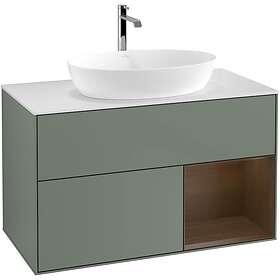 Villeroy & Boch Tvättställsskåp Finion med 2 Lådor Hylla och Bänkskiva för Fristående från Artis Collaro G781GNGM