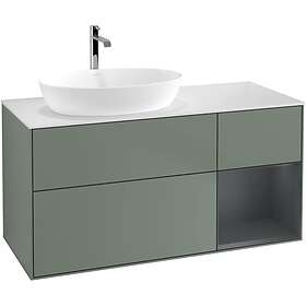 Villeroy & Boch Tvättställsskåp Finion med 3 Lådor Hylla och Bänkskiva för Ocentrerat från Artis Collaro G811HGGM