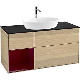 Villeroy & Boch Tvättställsskåp Finion med 3 Lådor Hylla och Bänkskiva för Fristående från Artis Collaro G822HBPC