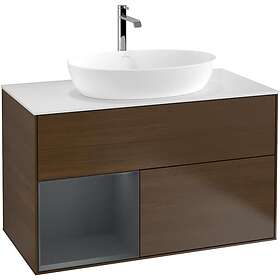 Villeroy & Boch Tvättställsskåp Finion med 2 Lådor Hylla och Bänkskiva för Fristående från Artis Collaro G771HGGN