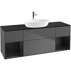 Villeroy & Boch Tvättställsskåp Finion med Två Hyllor och Bänkskiva för Fristående från Artis Collaro G862PDGK
