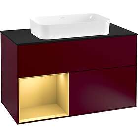 Villeroy & Boch Tvättställsskåp Finion med 2 Lådor Hylla och Bänkskiva för Fristående F242HFHB