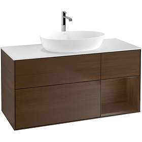 Villeroy & Boch Tvättställsskåp Finion med 3 Lådor Hylla och Bänkskiva för Fristående från Artis Collaro G831GNGN