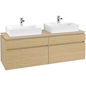 Villeroy & Boch Tvättställsskåp Legato 1600 med 4 Lådor för Två från Memento B67700VJ