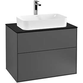 Villeroy & Boch Tvättställsskåp Finion med 2 Lådor och Bänkskiva för Fristående G63200GK