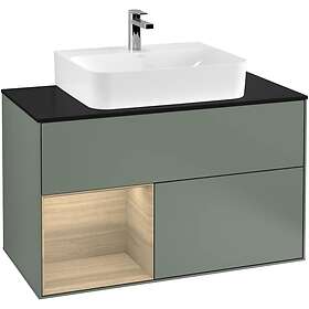 Villeroy & Boch Tvättställsskåp Finion med 2 Lådor Hylla och Bänkskiva för Centrerat F112PCGM