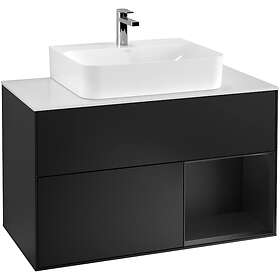 Villeroy & Boch Tvättställsskåp Finion med 2 Lådor Hylla och Bänkskiva för Centrerat G121PDPD