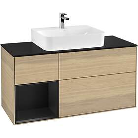 Villeroy & Boch Tvättställsskåp Finion med 3 Lådor Hylla och Bänkskiva för Centrerat F162PDPC