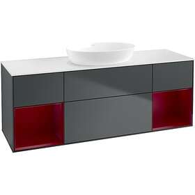 Villeroy & Boch Tvättställsskåp Finion med Två Hyllor och Bänkskiva för Fristående från Artis Collaro FD01HBHG