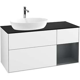 Villeroy & Boch Tvättställsskåp Finion med 3 Lådor Hylla och Bänkskiva för Ocentrerat från Artis Collaro G812HGGF