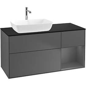 Villeroy & Boch Tvättställsskåp Finion med 3 Lådor Hylla och Bänkskiva för Ocentrerat från Artis Collaro F812GKGK
