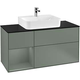 Villeroy & Boch Tvättställsskåp Finion med 3 Lådor Hylla och Bänkskiva för Centrerat G162GMGM