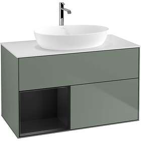 Villeroy & Boch Tvättställsskåp Finion med 2 Lådor Hylla och Bänkskiva för Fristående från Artis Collaro GA11PDGM