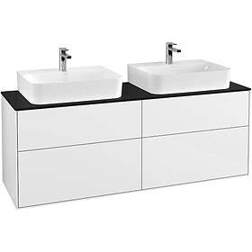 Villeroy & Boch Tvättställsskåp Finion med 4 Lådor och Bänkskiva för Två F18200GF