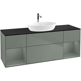 Villeroy & Boch Tvättställsskåp Finion med Två Hyllor och Bänkskiva för Fristående från Artis Collaro G862GMGM