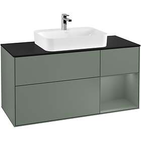 Villeroy & Boch Tvättställsskåp Finion med 3 Lådor Hylla och Bänkskiva för Ytmonterat F422GMGM