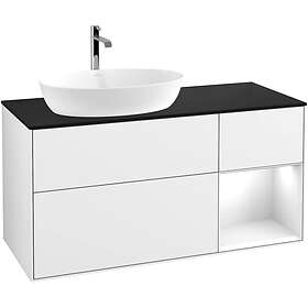 Villeroy & Boch Tvättställsskåp Finion med 3 Lådor Hylla och Bänkskiva för Ocentrerat från Artis Collaro GA52GFGF