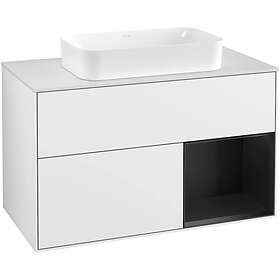 Villeroy & Boch Tvättställsskåp Finion med 2 Lådor Hylla och Bänkskiva för Fristående G251PDGF