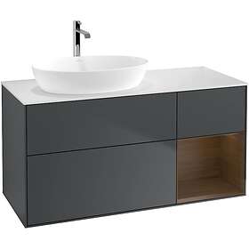 Villeroy & Boch Tvättställsskåp Finion med 3 Lådor Hylla och Bänkskiva för Ocentrerat från Artis Collaro GA51GNHG