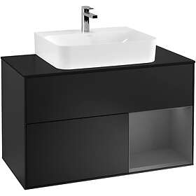 Villeroy & Boch Tvättställsskåp Finion med 2 Lådor Hylla och Bänkskiva för Centrerat F122GKPD