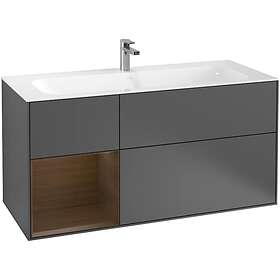 Villeroy & Boch Tvättställsskåp Finion med 3 Lådor och Hylla för Inbyggt F060GNGK