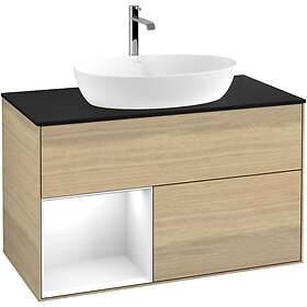 Villeroy & Boch Tvättställsskåp Finion med 2 Lådor Hylla och Bänkskiva för Fristående från Artis Collaro GA12GFPC