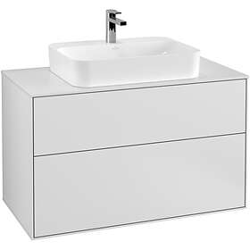 Villeroy & Boch Tvättställsskåp Finion med 2 Lådor och Bänkskiva för Ytmonterat F35100MT
