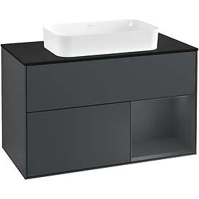Villeroy & Boch Tvättställsskåp Finion med 2 Lådor Hylla och Bänkskiva för Fristående G252HGHG