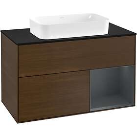 Villeroy & Boch Tvättställsskåp Finion med 2 Lådor Hylla och Bänkskiva för Fristående F252HGGN