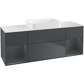 Villeroy & Boch Tvättställsskåp Finion med Två Hyllor och Bänkskiva för Fristående G741HGHG
