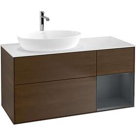 Villeroy & Boch Tvättställsskåp Finion med 3 Lådor Hylla och Bänkskiva för Ocentrerat från Artis Collaro G811HGGN