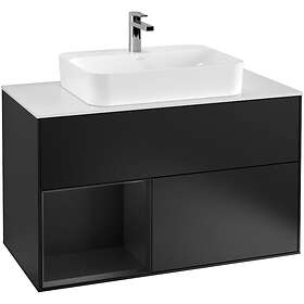 Villeroy & Boch Tvättställsskåp Finion med 2 Lådor Hylla och Bänkskiva för Ytmonterat G361PDPD