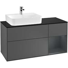 Villeroy & Boch Tvättställsskåp Finion med 3 Lådor Hylla och Bänkskiva för Ocentrerat G152HGGK