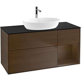 Villeroy & Boch Tvättställsskåp Finion med 3 Lådor Hylla och Bänkskiva för Fristående från Artis Collaro G832GNGN