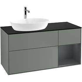 Villeroy & Boch Tvättställsskåp Finion med 3 Lådor Hylla och Bänkskiva för Ocentrerat från Artis Collaro G812HGGM