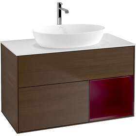 Villeroy & Boch Tvättställsskåp Finion med 2 Lådor Hylla och Bänkskiva för Fristående från Artis Collaro GA21HBGN