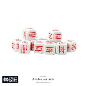 Bolt Action: Orders Dice pack White