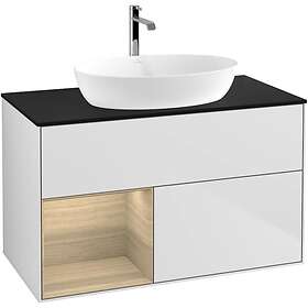 Villeroy & Boch Tvättställsskåp Finion med 2 Lådor Hylla och Bänkskiva för Fristående från Artis Collaro GA12PCMT