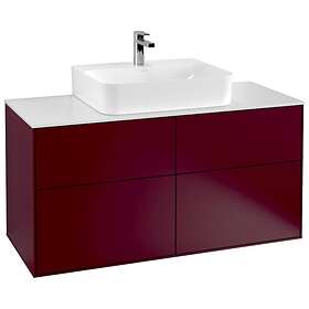 Villeroy & Boch Tvättställsskåp Finion med 4 Lådor och Bänkskiva för Centrerat F13100HB