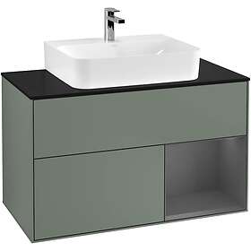 Villeroy & Boch Tvättställsskåp Finion med 2 Lådor Hylla och Bänkskiva för Centrerat F122GKGM