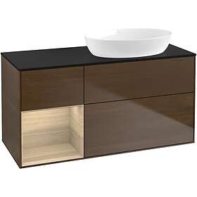 Villeroy & Boch Tvättställsskåp Finion med 3 Lådor Hylla och Bänkskiva för Ocentrerat från Artis Collaro FA42PCGN