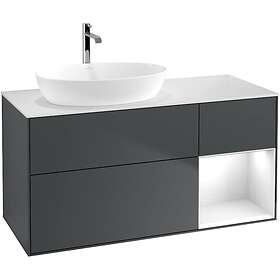 Villeroy & Boch Tvättställsskåp Finion med 3 Lådor Hylla och Bänkskiva för Ocentrerat från Artis Collaro GA51GFHG