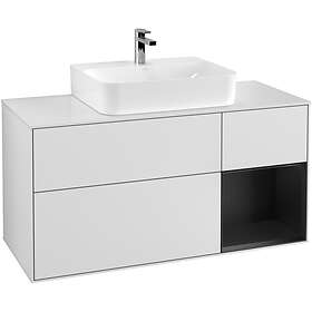 Villeroy & Boch Tvättställsskåp Finion med 3 Lådor Hylla och Bänkskiva för Centrerat F171PDMT