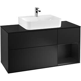 Villeroy & Boch Tvättställsskåp Finion med 3 Lådor Hylla och Bänkskiva för Centrerat G172PDPD