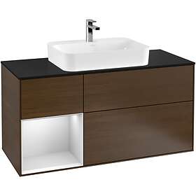 Villeroy & Boch Tvättställsskåp Finion med 3 Lådor Hylla och Bänkskiva för Ytmonterat G412MTGN