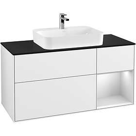 Villeroy & Boch Tvättställsskåp Finion med 3 Lådor Hylla och Bänkskiva för Ytmonterat G422MTGF