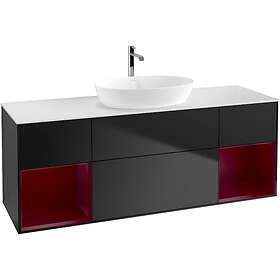 Villeroy & Boch Tvättställsskåp Finion med Två Hyllor och Bänkskiva för Fristående från Artis Collaro G861HBPD